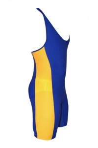 SKTF011 color matching conjoined wrestling suit weightlifting sweatshirt fitness elastic tights 90% polyester +10% lycra weightlifting training suit factory shop detail view-2